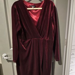 Espalia Dress Size 22 Red Velvet